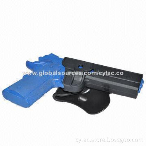 Tactical 1911 Handgun Paddle Holster, Right Hand, Black Color, in Polymer Materials